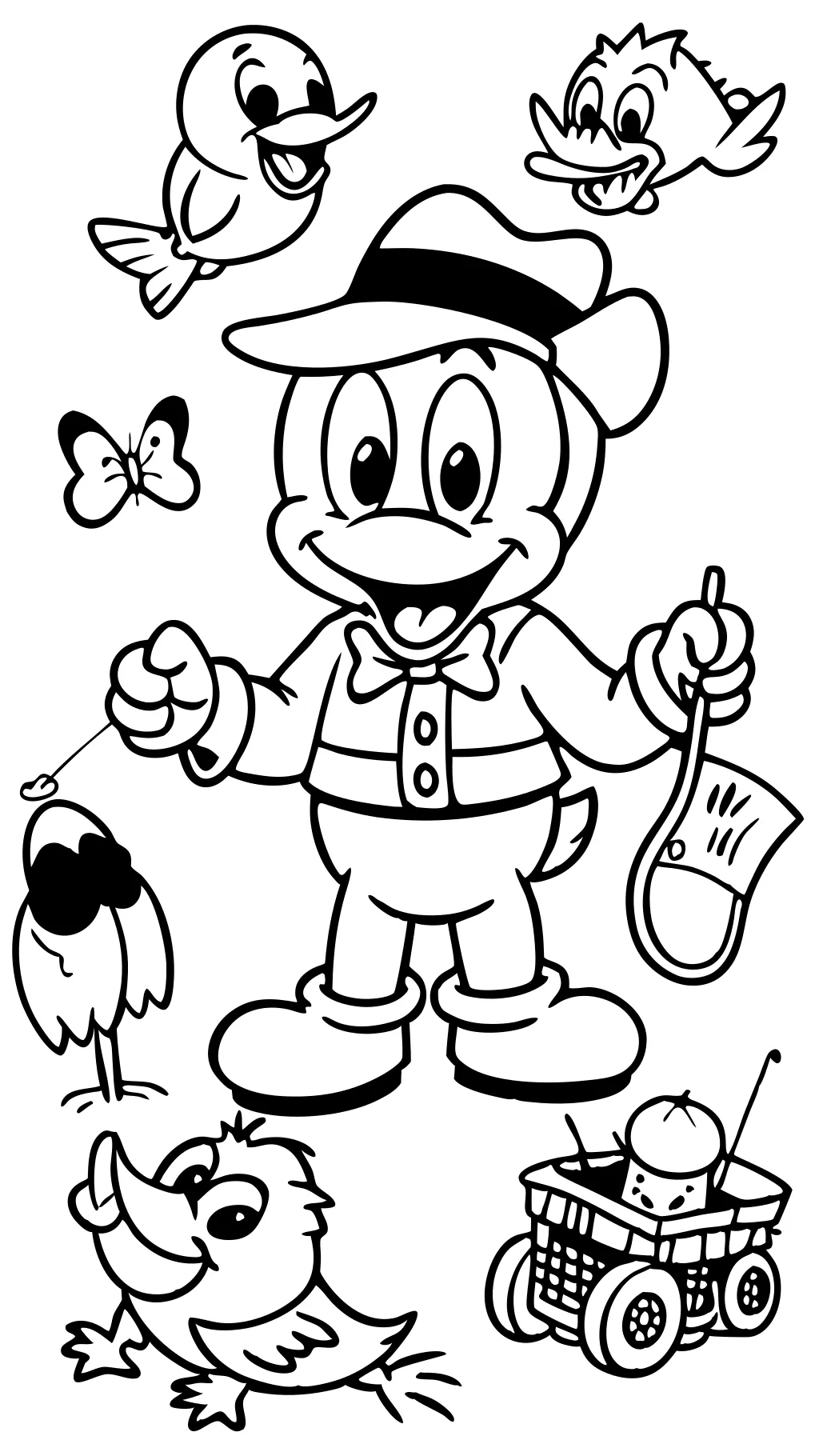 coloriages de Donald Duck